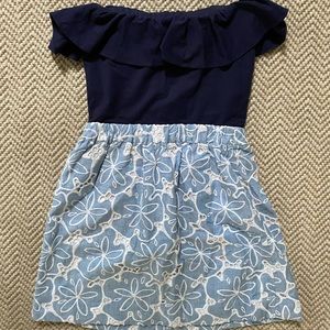 Lilly Pulitzer ruffle top mini dress